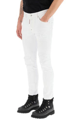 'WHITE BULL' SKATER FIT JEANS